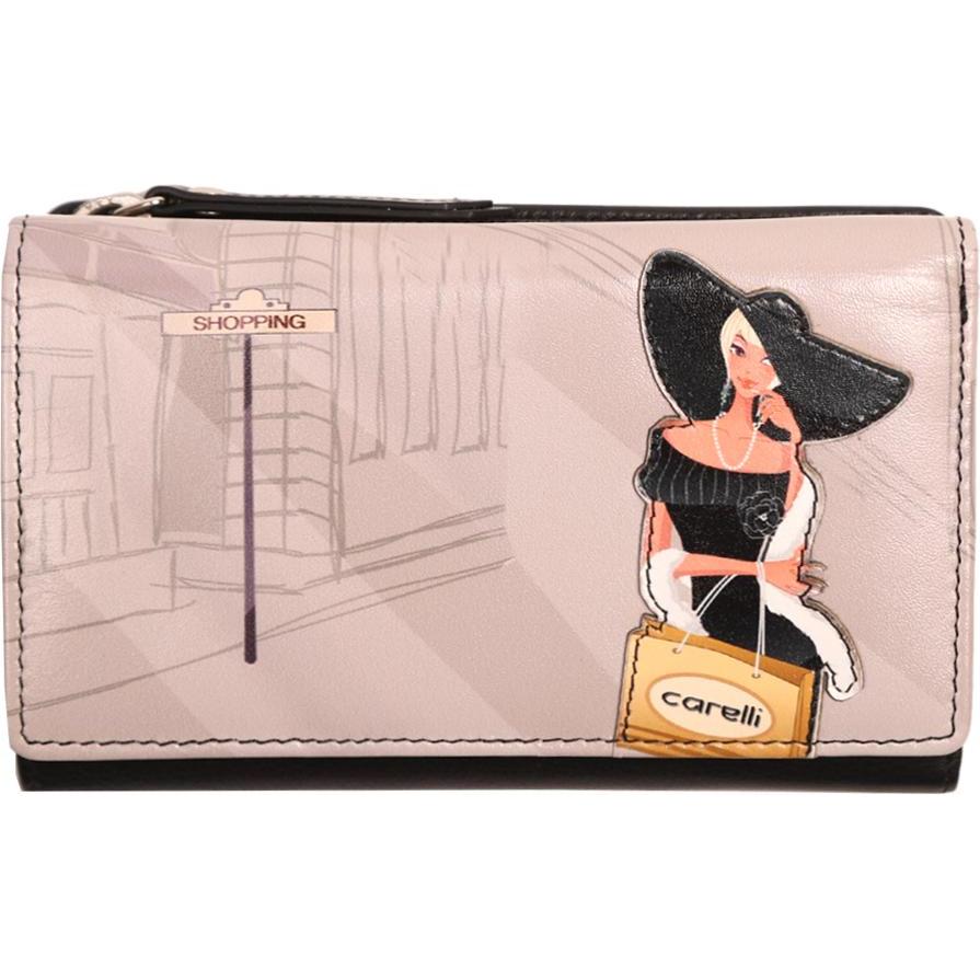 Giorgio Carelli, Damen, Portemonnaie, Reissverschluss-Börse, Beige
