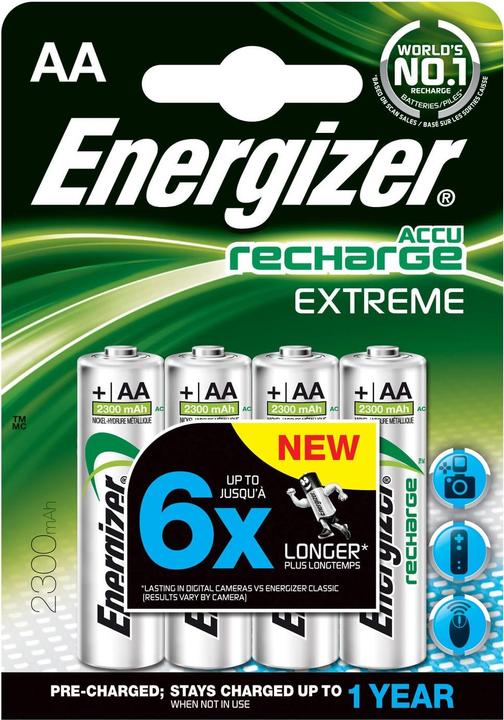 Actual product image Energizer Recharge Extreme (4 pcs., AA, 2300 mAh)
