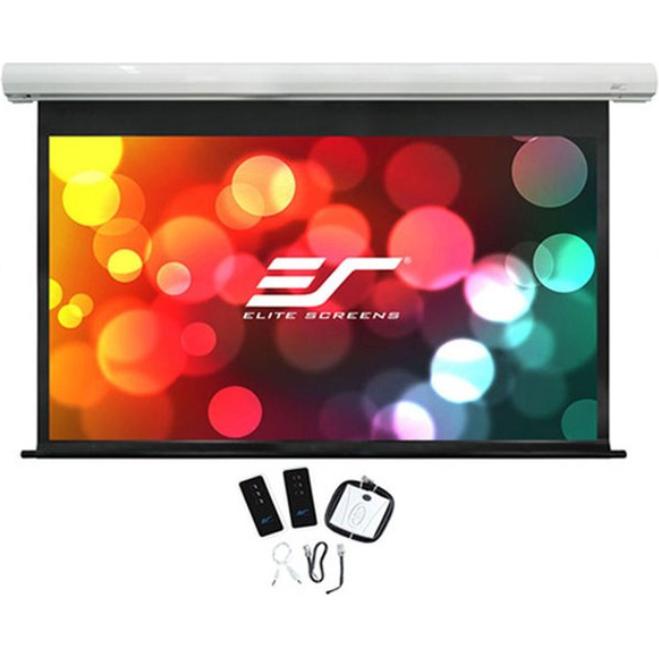 Elite Screens Saker (100", 16:9), Leinwand, Weiss
