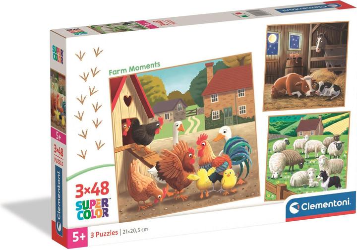 Image du produit Clementoni Puzzle Ferme 3x48 pcs. (48 pièces)