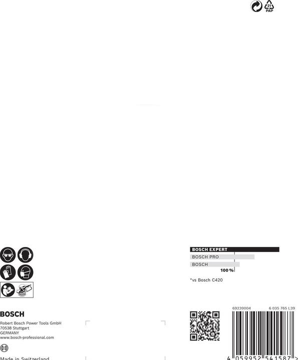 Actual product image Bosch Professional Zubehör Expert C470 (400)