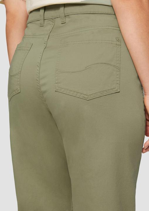 Actual product image S.Oliver Hose Elastische Capri-Hose aus Baumwoll-Satin (44)