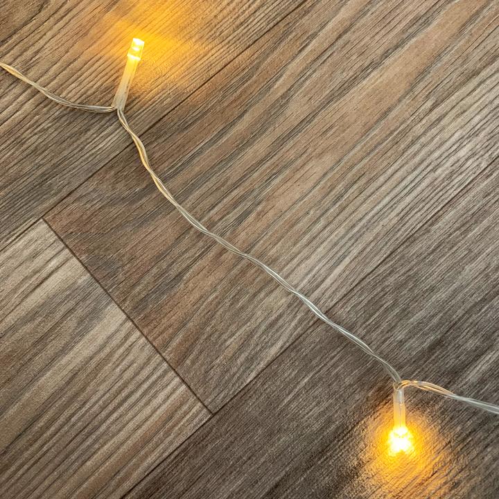 Actual product image Mojawo 30er LED - Batteriekette Lichterkette warmweiss mit Timerfunktion (4.40 m)