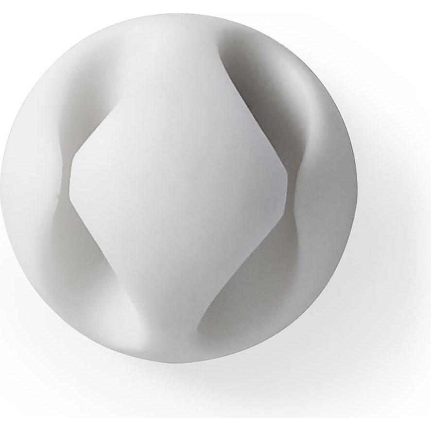 Nedis, Kabelhalter, Kabelmanagement Kabelclip Gesperrt 6 Stück max. Kabeldicke: 5 mm Silikon 20 mm Weiss