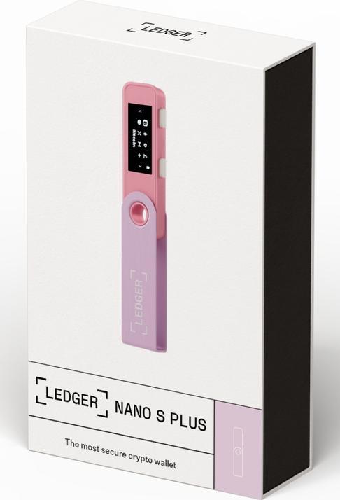 Actual product image Ledger Nano S Plus - Pastel Pink (Bitcoin, Others, Ethereum Classic)