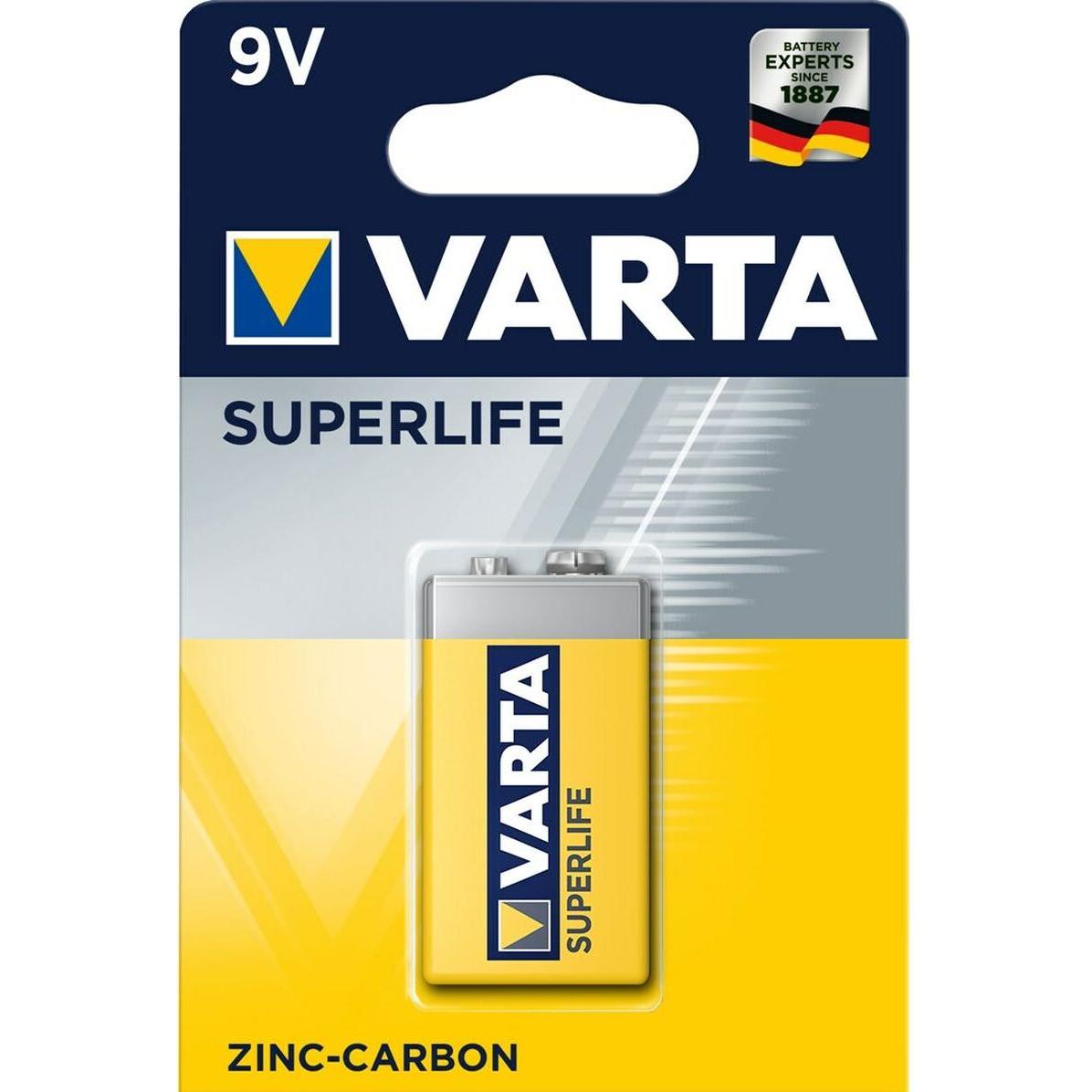 Varta Superlife (1 pz., 9V Block), Batterie + pile