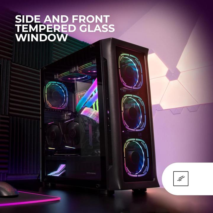 Image du produit Mars Gaming Boitier Grand Tour E-Atx Mc-Neo RGB Avec Panneau Vitré (Noir) (ATX, E-ATX, mATX, Mini-ITX)