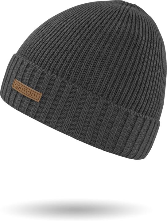 Actual product image Normani Winter set made of merino wool scarf and hat smooth Yuma - 9115