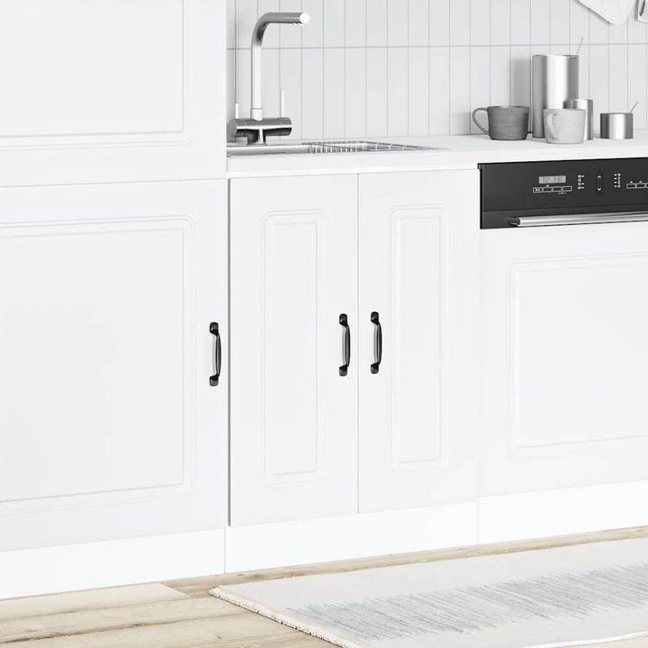 Immagine prodotto VidaXL Parete attrezzata ad angolo per cucina Kalmar in legno di recupero (57 x 57 x 60 cm)
