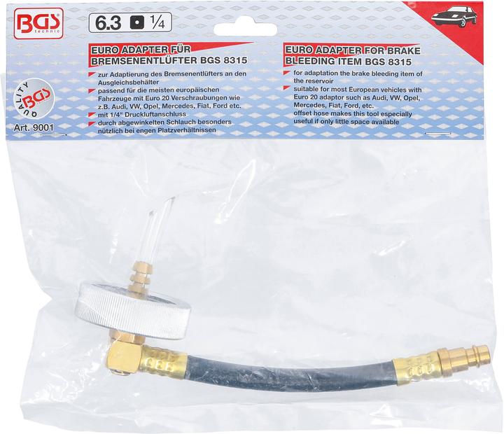 Actual product image BGS Bremsenentlüftungsadapter Euro 20