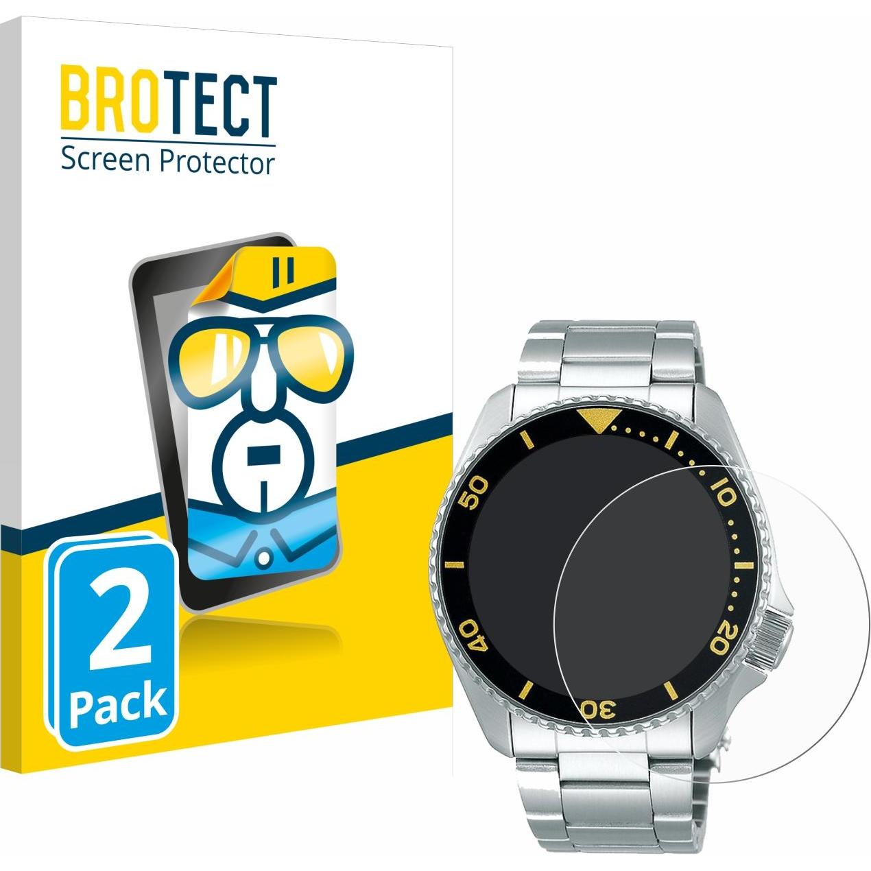 BROTECT Schutzfolie Displayschutz Klar, Smartwatch Schutzfolie, Transparent