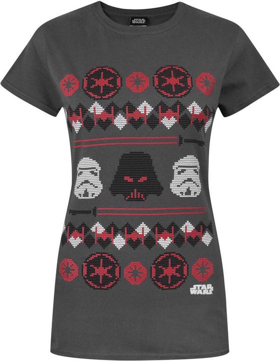 Produktbild Star Wars Darth Vader Fair Isle Weihnacht TShirt (S)