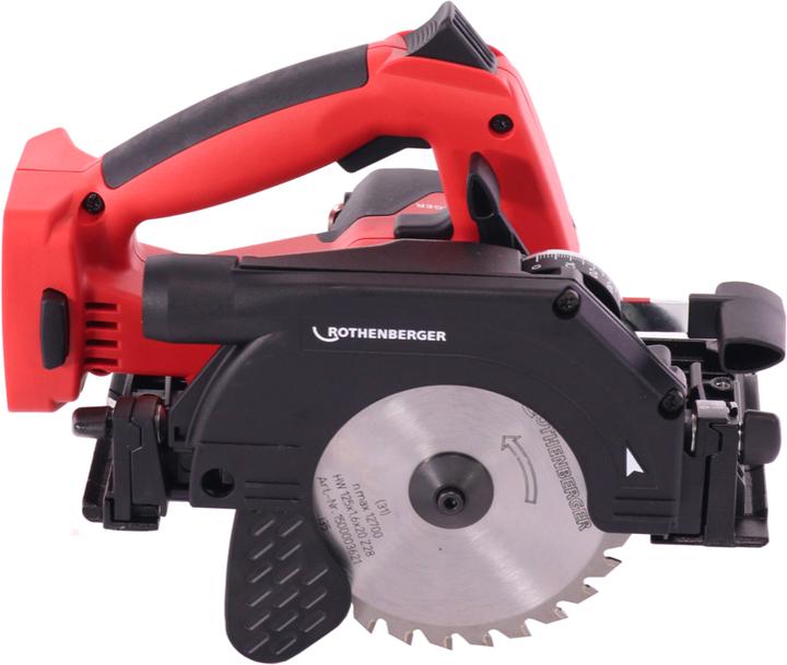 Actual product image Rothenberger PIPECUT mini cordless universal saw 18 V 125 mm + 1x battery 4.0 Ah + charger + guide sch