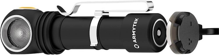 Productafbeelding ArmyTek Wizard C2 v4 Magneet USB+18650 / LH351D Wit / 1200 lm / TIR 70°:120° / 1x18650 (11.20 cm, 1200 lm)