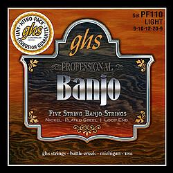 GHS PF110 5-Str. Banjo nickel L (5 x, Banjo), Saiten