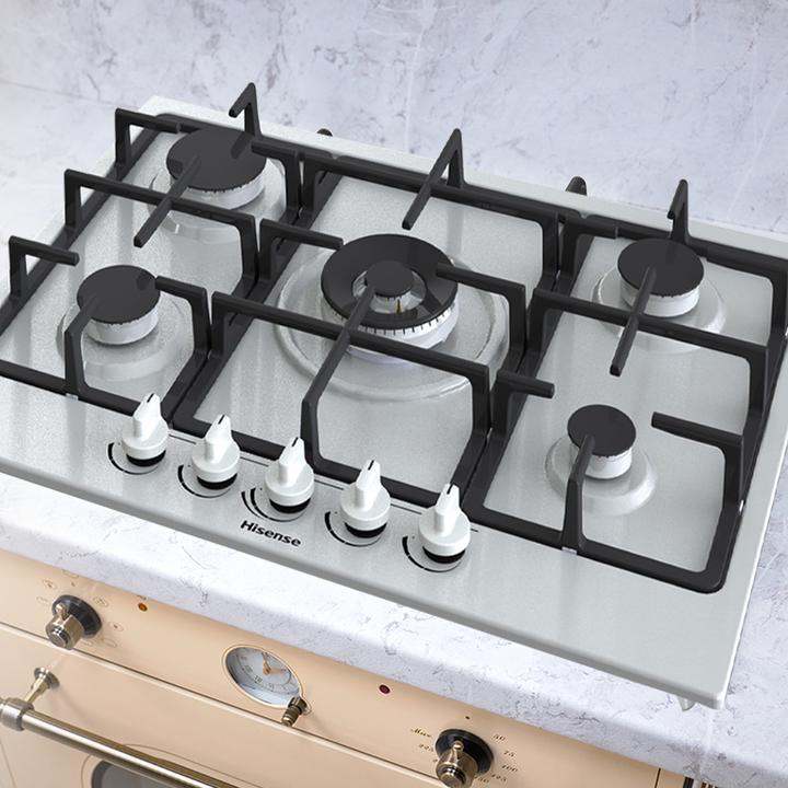 Actual product image Hisense GM773XF Cooktop Stainless Steel Built-in Gas 5 Cooker(s)