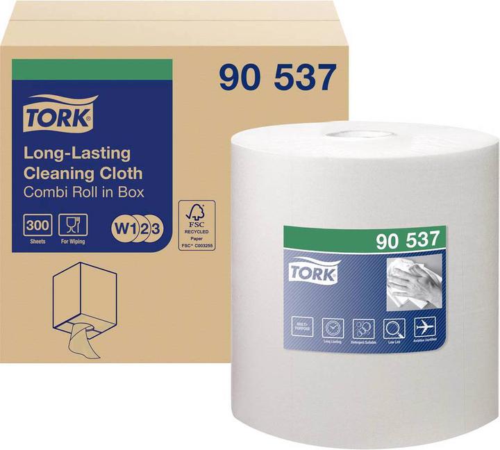 Actual product image Tork Durable cleaning wipes White W1/2/3 90537 (1 x)