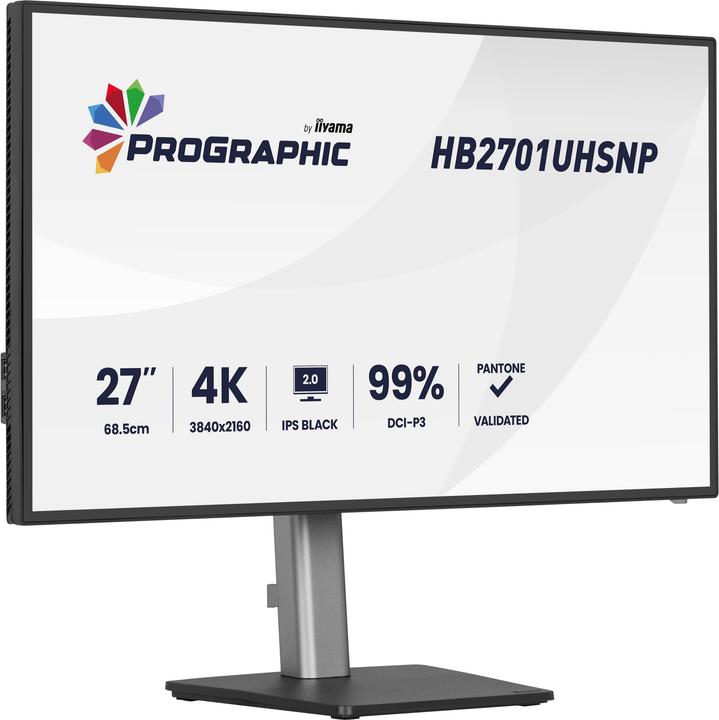 Produktbild iiyama 27" IPS BLACK 2.0 panel, 3840x2160 UHD (3840 x 2160 Pixel, 27")