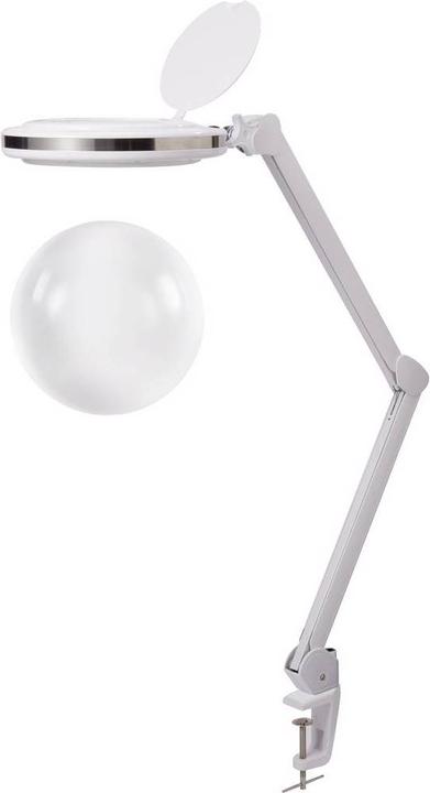 Netzteil, Klammer, Lampe, Ersatzlinse 2.25x, Anleitung