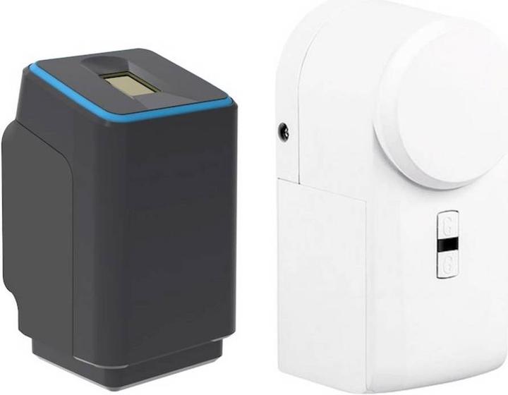 Actual product image Ekey 200023 Fingerprint access system plus door lock drive surface mount 12V IP54 Bluetooth enabled