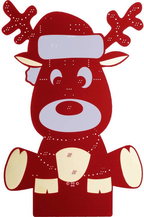 Actual product image Whadda WPXL102 LED Kit Rudolf XL preassembled programming kit - red version