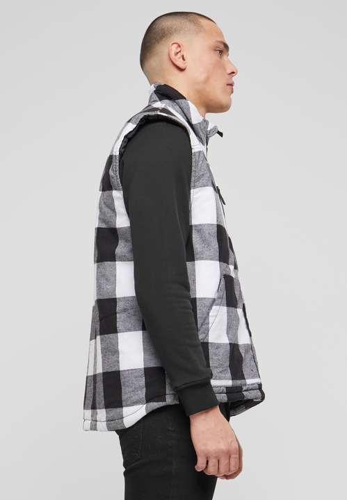 Actual product image Brandit Lumber waistcoat size XL colour white/black (XL)