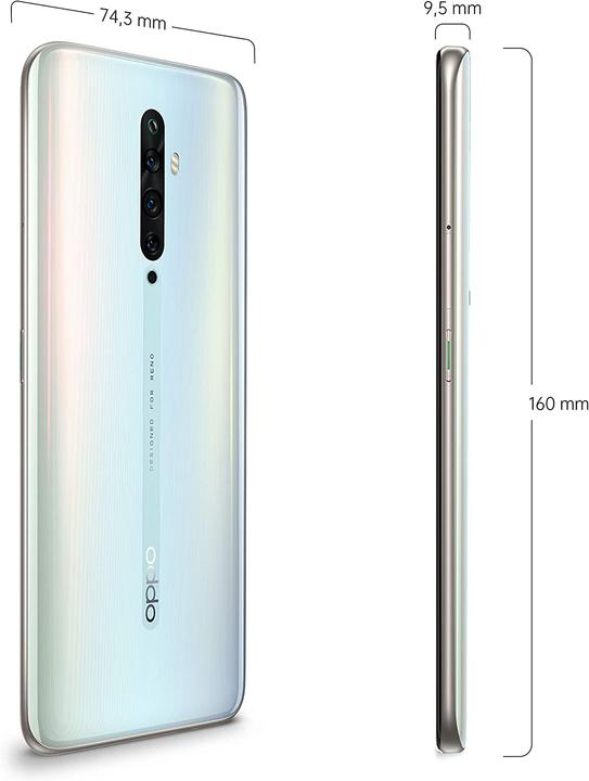 Image du produit OPPO Reno 2Z (128 Go, Blanc Ciel, 6.53", Double SIM + SD, 4G)