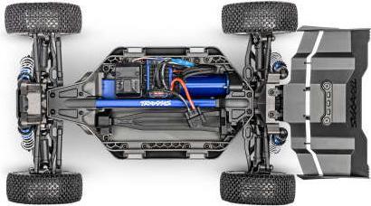 Produktbild Traxxas JATO 4x4 VXL 4S Brushless blau 1/8 RTR, HD-Teile, ohne Akku/Lader (RTR Ready-to-Run)