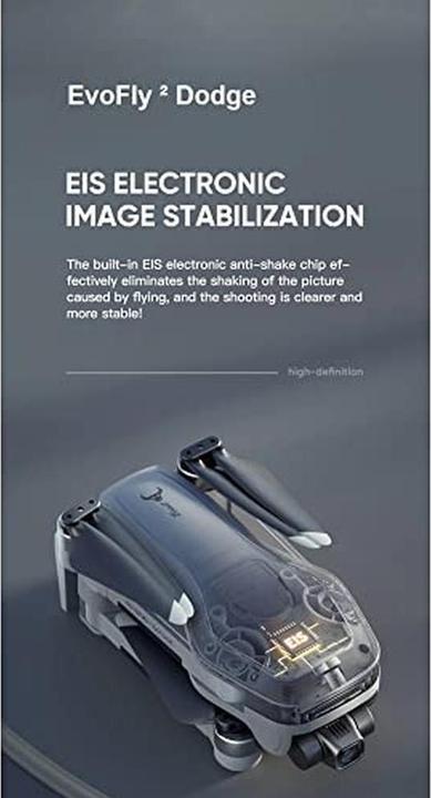 Produktbild Luxwallet EvoFly Dodge - 45Km/h - 4K GPS Drone - 4KM - Obstakel Ontwijken - 5Ghz WiFi - Gimbal 3-as Camera - M