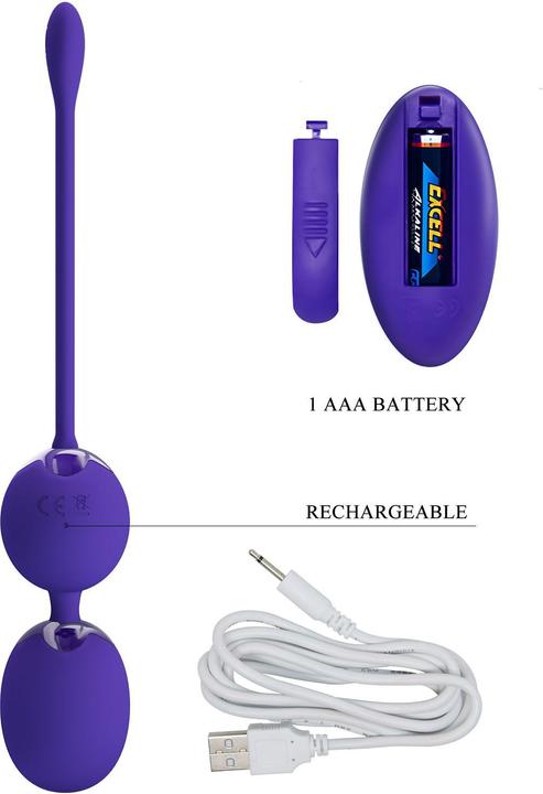 Actual product image Pretty Love Willie Youth Remote Control & Violet Vibration