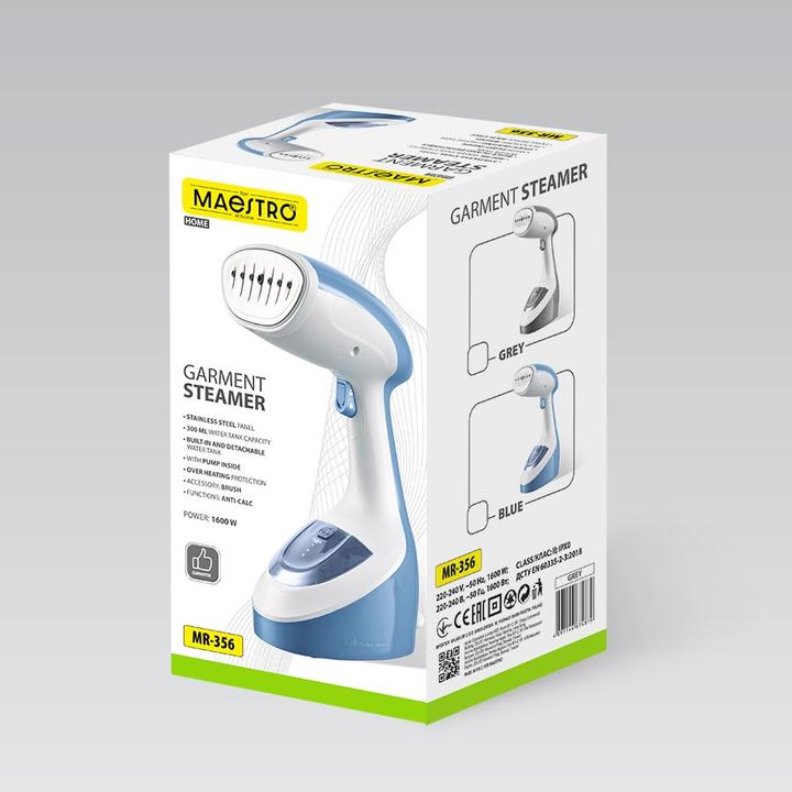 Actual product image Maestro Wäschedampfer 1600W MR-356-BLUE (1600 W)