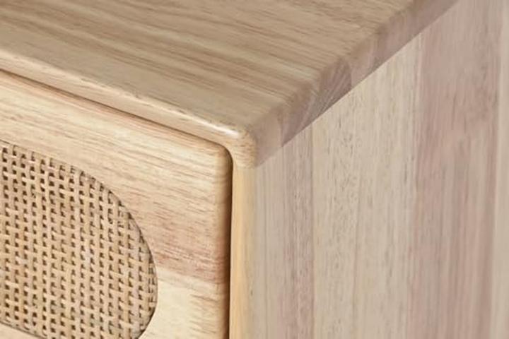 Productafbeelding Cassetto in Legno di Caucciù e Rattan
