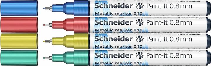 Produktbild Schneider Metallicmarker Paint-It 010 0,8mm 4er Grundfarben (4x)