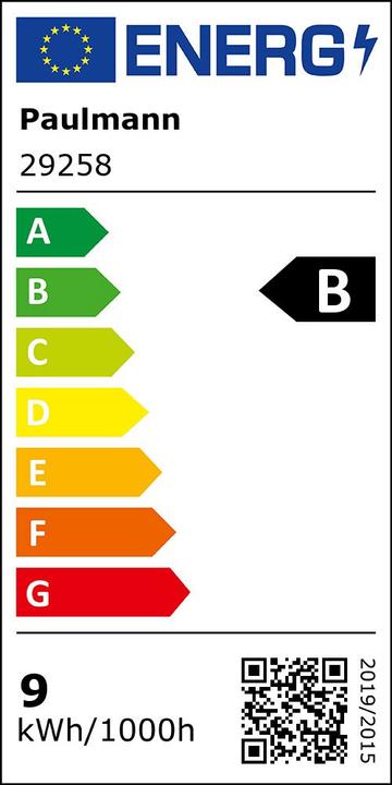 Energie-Label Paulmann AGL Eco-Line (E27, 8.20 W, 1521 lm, 1 x, B)