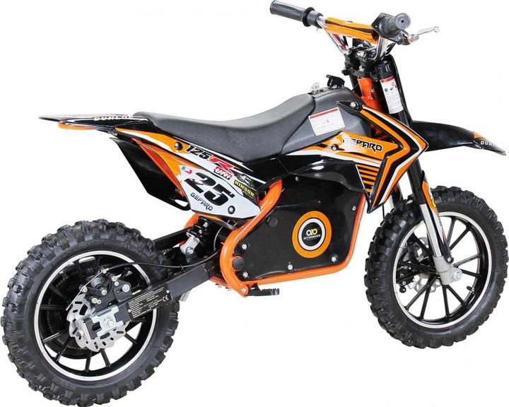 Actual product image Actionbikes Motors Kids Mini Enduro Crossbike Gepard Electric 500 Watt Motorcrossbike Pocketbike (Orange)