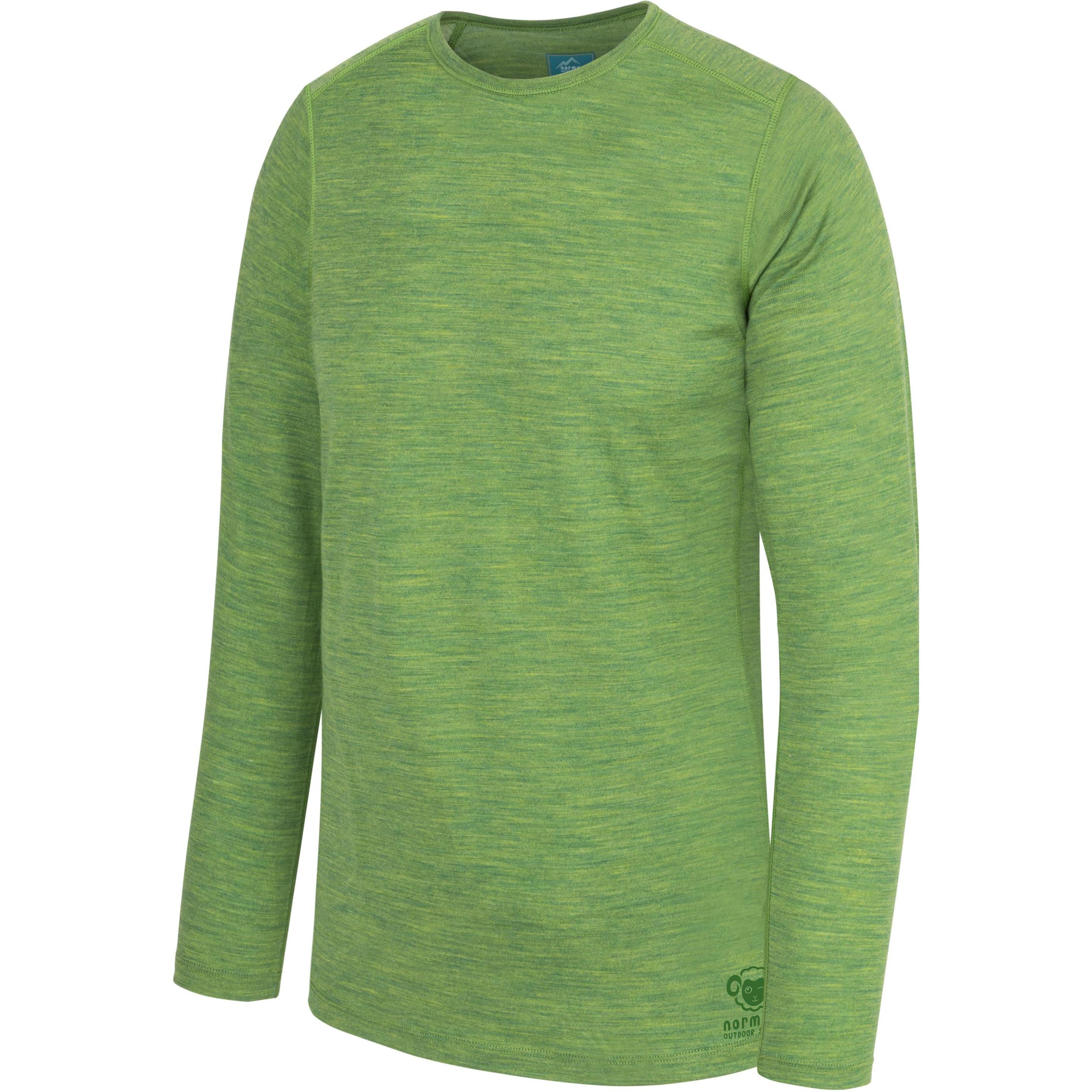 Normani, Herren, Funktionsshirt, Kinder Merino Langarm Broome - 6726 (98, 102, 104, 100 A), Grün, 104, 100 A, 102, 98