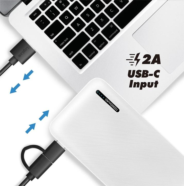 Produktbild LogiLink Zusatzakku (10000 mAh, 10 W, 37 Wh)