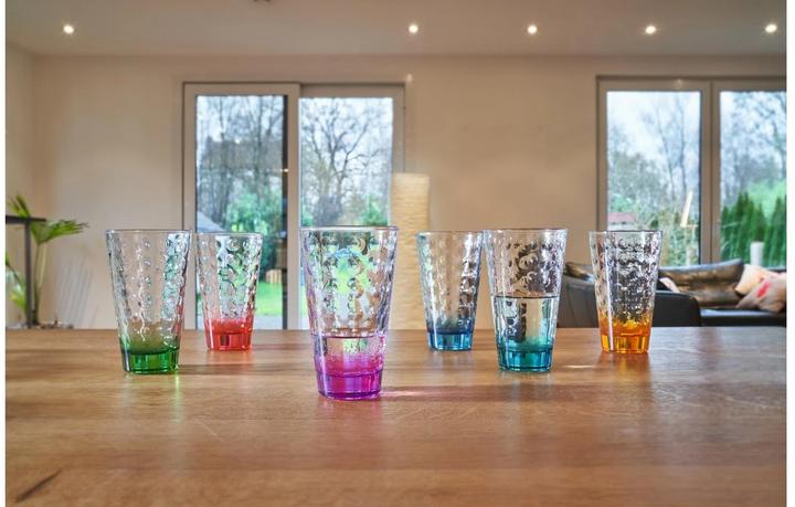 Immagine prodotto Leonardo Bicchiere Optic 300 ml, 6 pezzi, multicolore (0.30 l, 6 x)