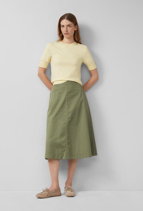 Produktbild s.Oliver Baumwoll-Midirock mit Gummizug und Leistentaschen (48)