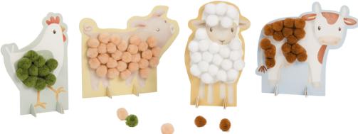 Actual product image Little Dutch Pompom cards Little Farm
