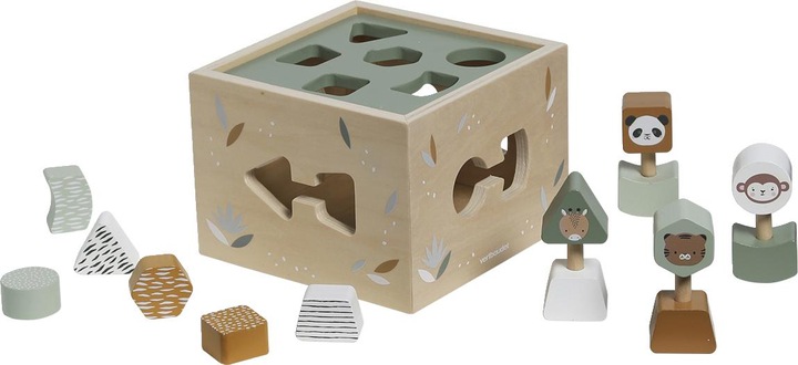 Actual product image Vertbaudet Baby pegging game TANSANIA, wood FSC®