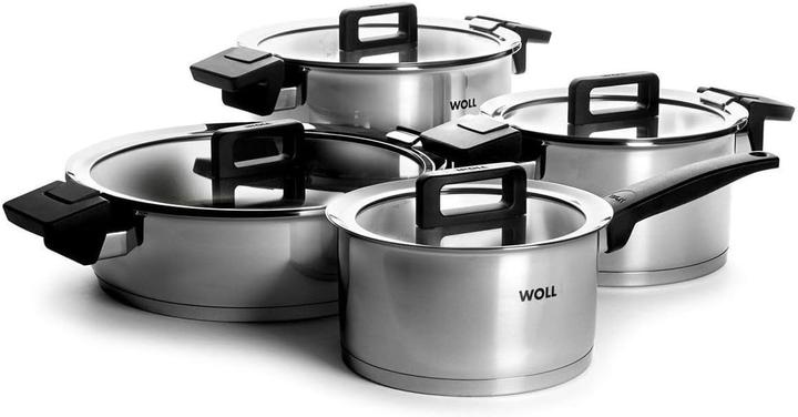 Immagine prodotto Woll concept Set di pentole da 4 pezzi composto da: 918NC, 120NC, 124NC, 828NC (24 cm, Set di pentole e padelle da cucina, Acciaio inossidabile)