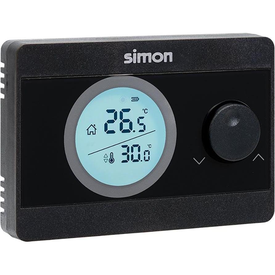 Simon Black digital on/off thermostat, Termostato, Nero
