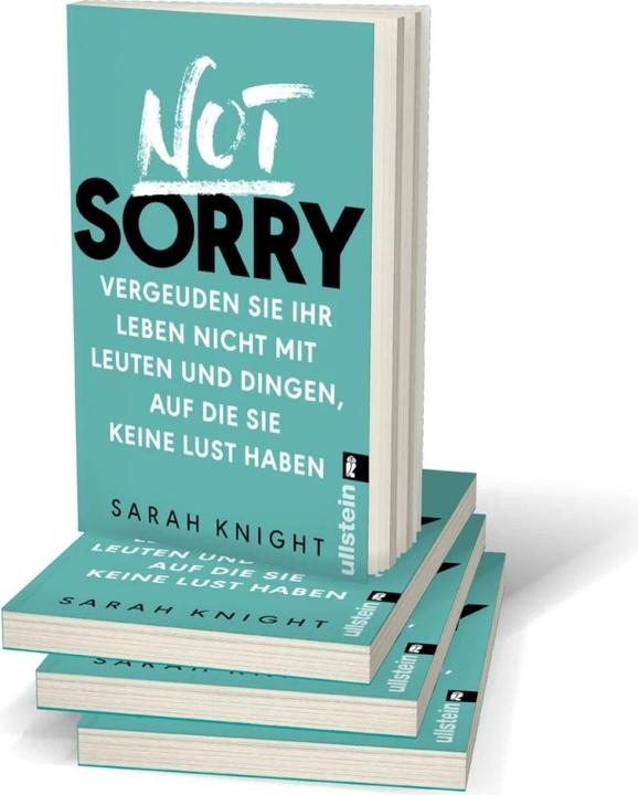 Produktbild Not Sorry (Deutsch, Sarah Knight, 2017)