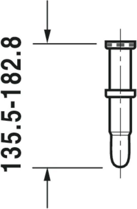 Actual product image Duravit Washbasin tubular siphon 1 1/4inch, chrome (Tube siphon, 1 1/4")