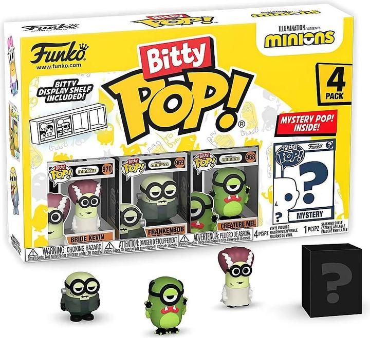 Produktbild Funko MINIONS - Bitty Pop 4 Pack 2.5cm - Frankenbob