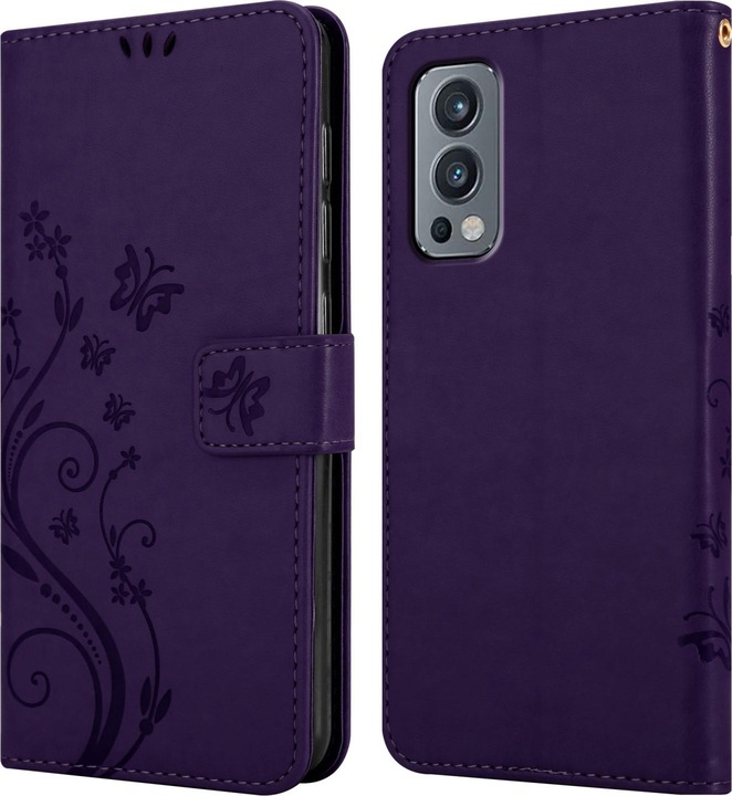 Actual product image Cadorabo Flower Book cover (OnePlus Nord 2 5G)