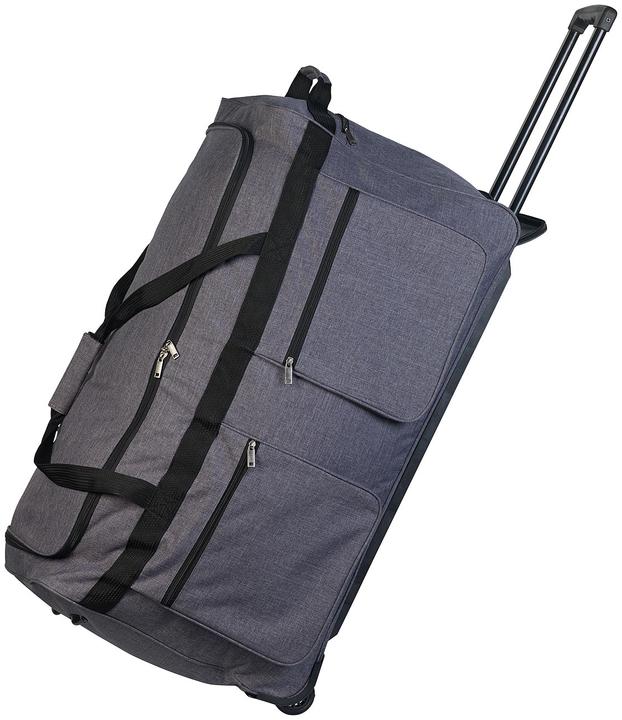 Produktbild Xcase 2er-Set faltbare XXL-Reisetaschen mit Trolley-Funktion & Teleskop-Griff (160 l)