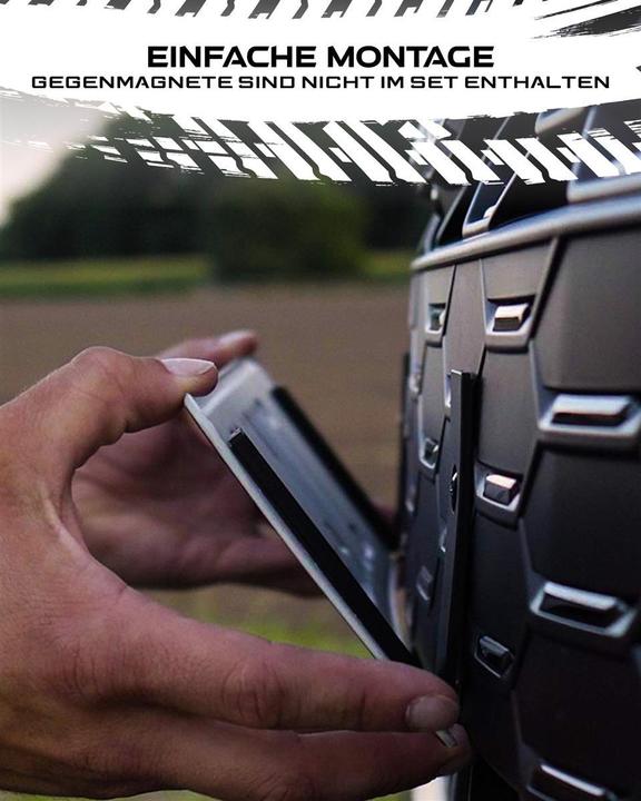 Actual product image Ivality Magnetic licence plate holder - Extension for additional / show licence plates (Front + rear, Universal)