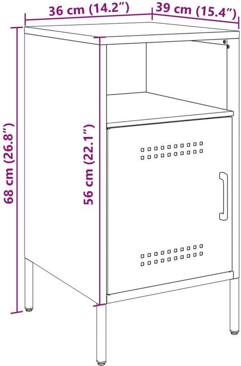 Immagine prodotto vidaXL Nachttisch (36 x 39 x 68 cm)